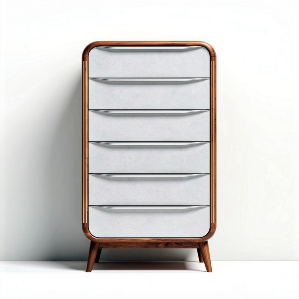Ladeblok van hout voor de slaapkamer met vijf lades - 40 x 20 x 80cm