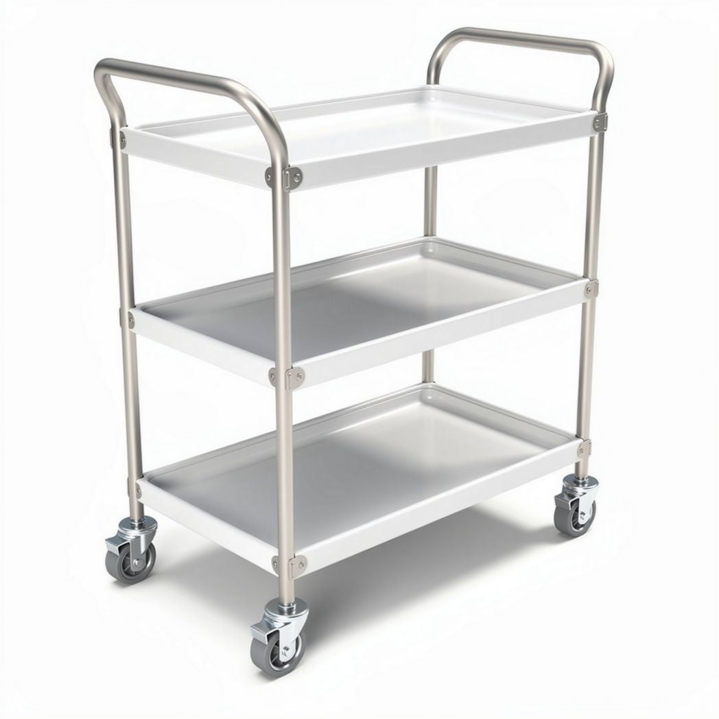 Dienbladwagen van staal voor de horeca - 90 x 45 x 85cm